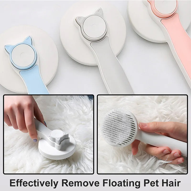 Pet Self Cleaning Hair Brush