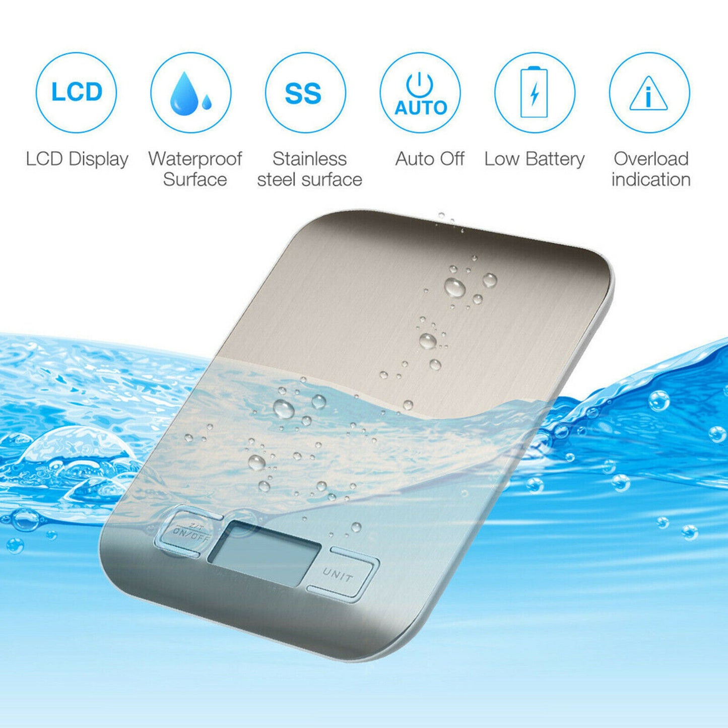 Digital Electronic Kitchen Food Diet Postal Scale Weight