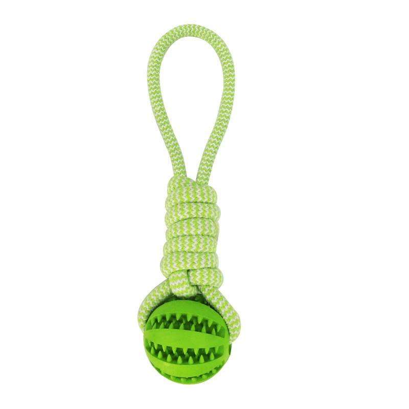 Interactive Hemp Rope Rubber Leaking Balls for Pets