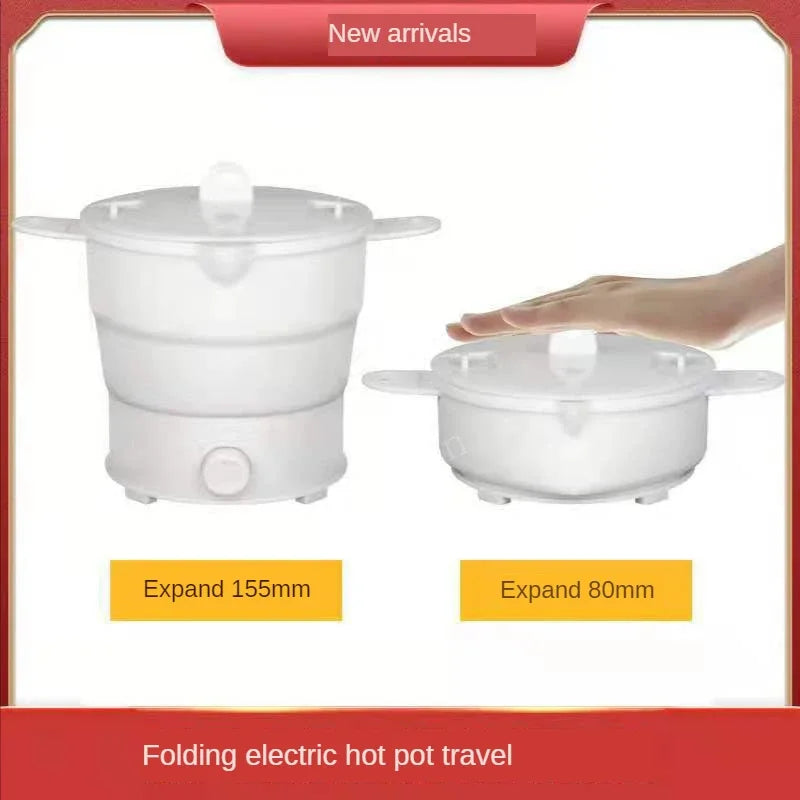 Folding Cooker Pot Multifunction Mini Hot Rice Student Dormitory Noodle Kitchen Travel Hot Pot