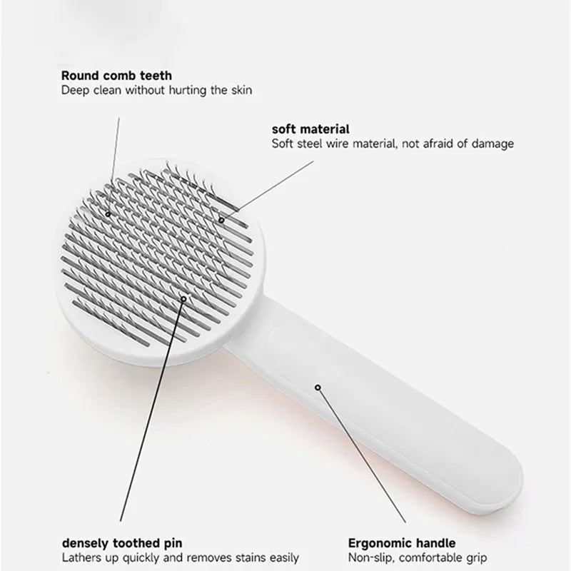 Pet Self Cleaning Hair Brush