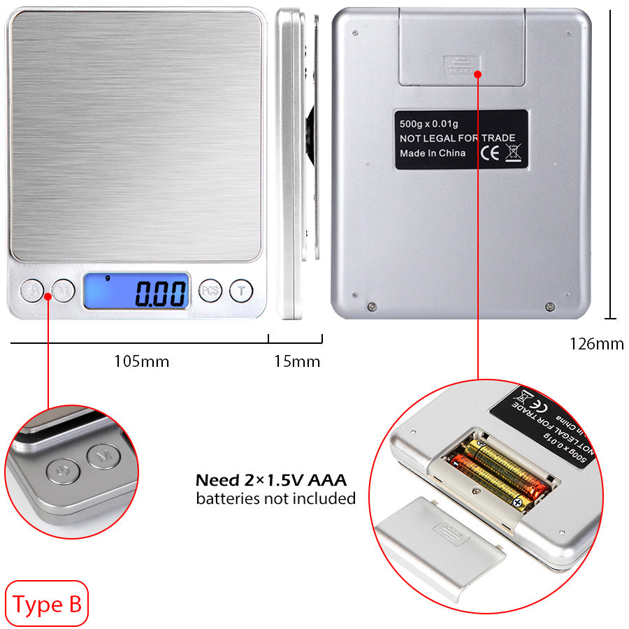 Digital Electronic Kitchen Food Diet Postal Scale Weight